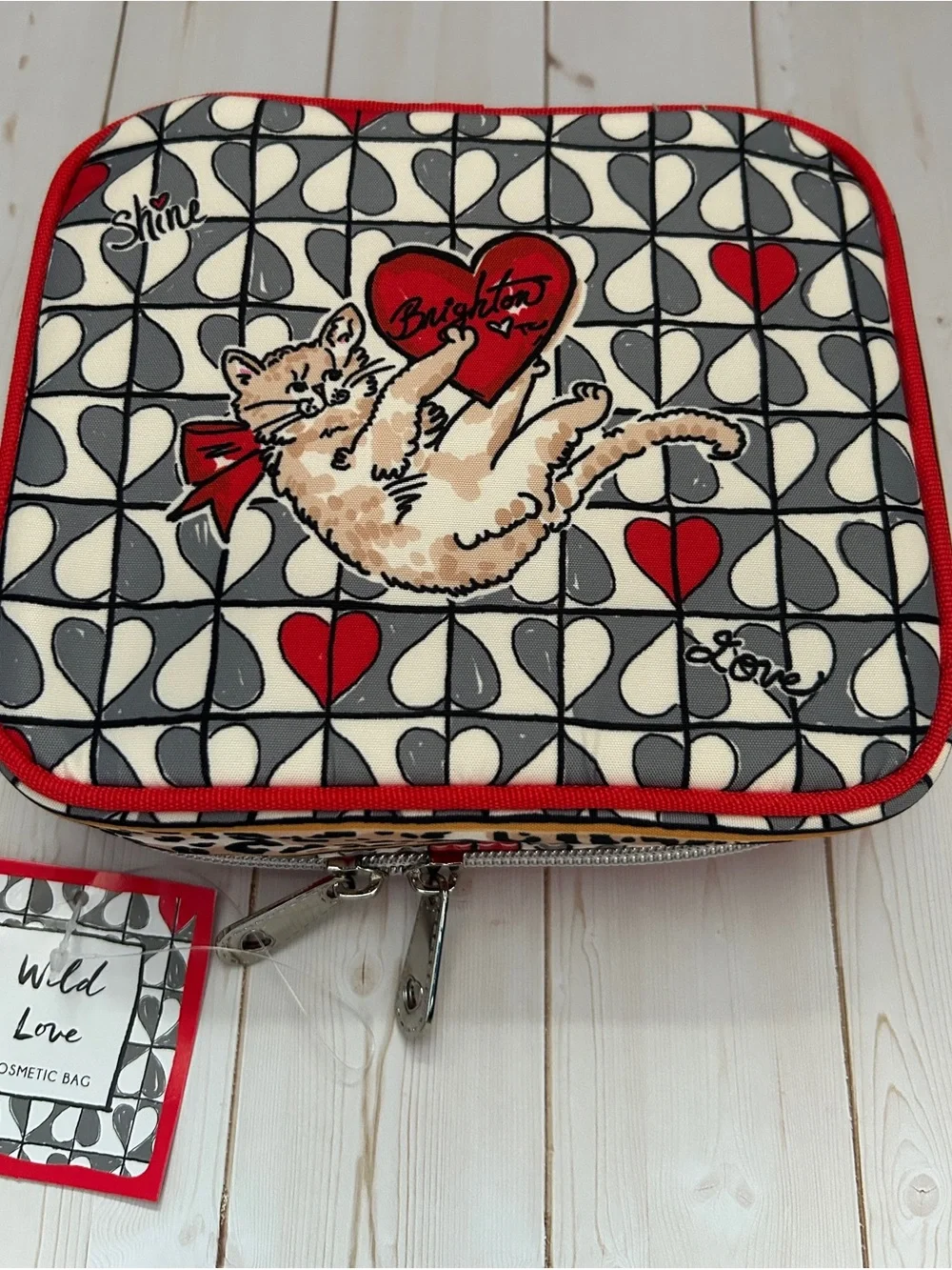 Brighton Jewelry Case Wild Love Cheetah Print Travel Bag NWT! Rare!